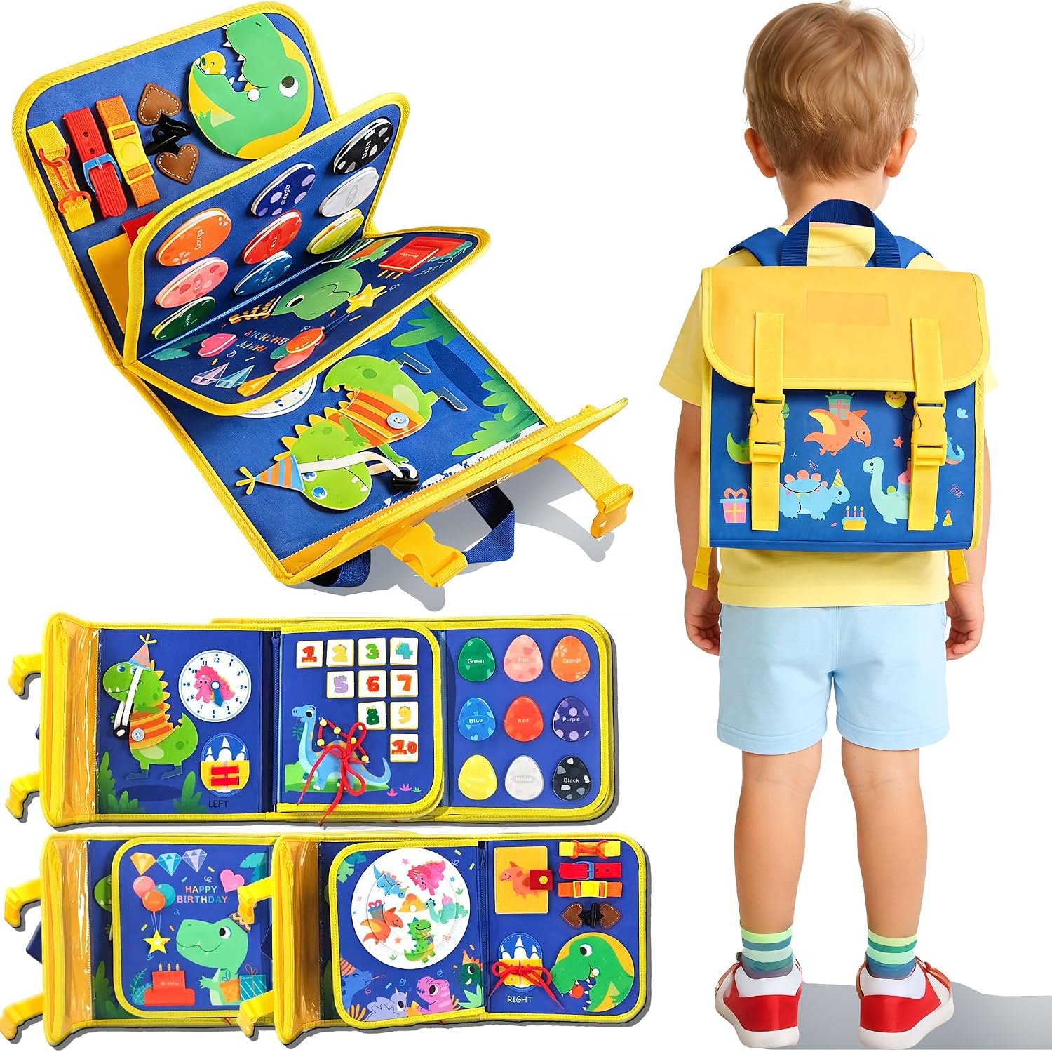 Travel Accessories Toddler - Mochila de Actividades Sensoriales para Niños