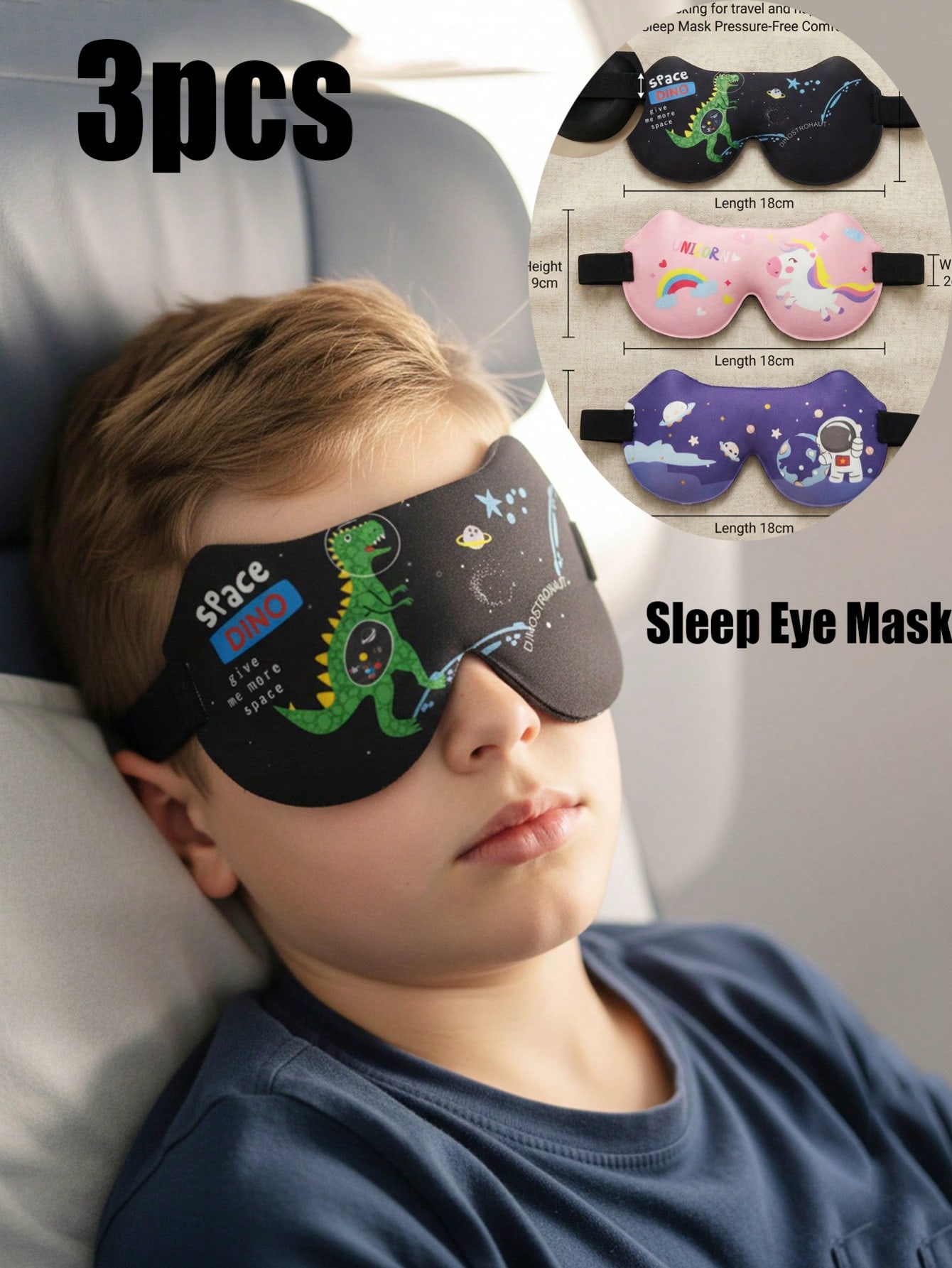 Eye Mask Sleep Travel - Antifaz 3D estéreo para dormir para