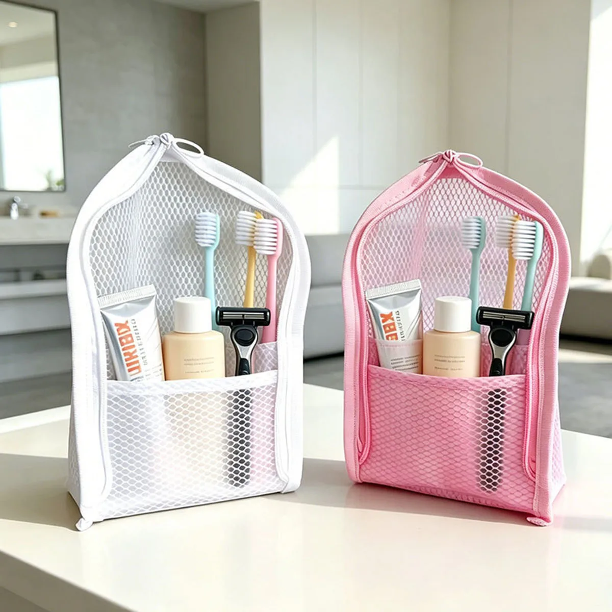 Travel Accessories Organizer Case - Bolsa de Aseo de Malla Vertical