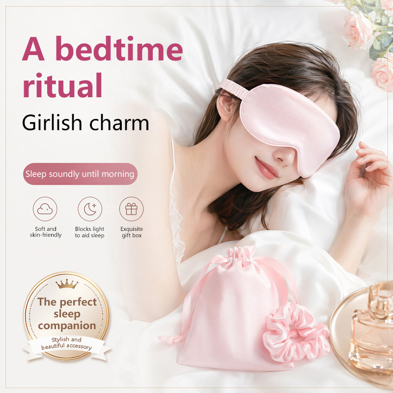 Eye Mask Sleep Travel - Antifaz de Seda de Doble Cara