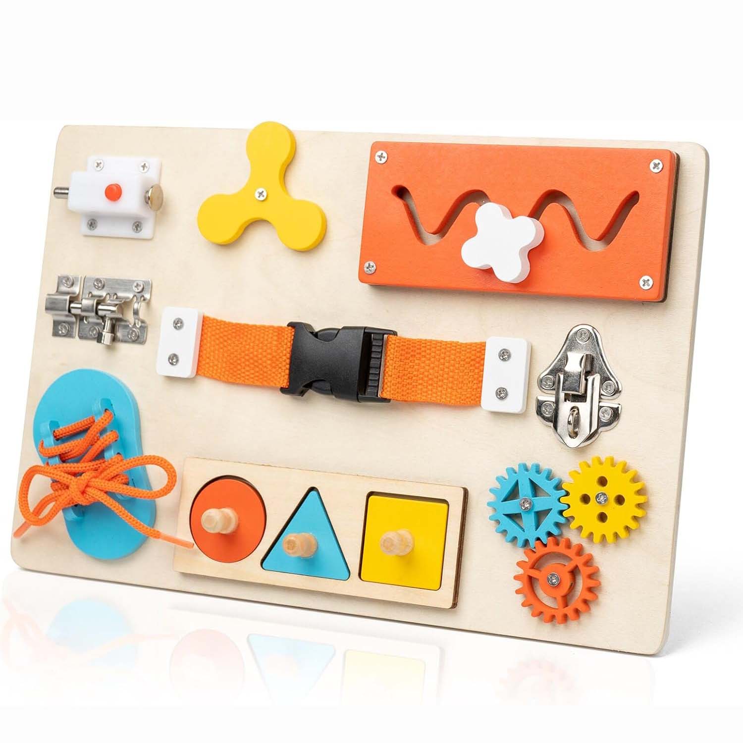 Travel Accessories Toddler - Tablero ocupado Montessori para niños pequeños,