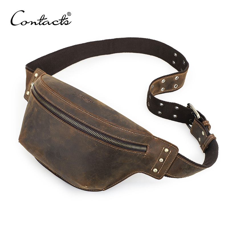 Travel Accessories Leather - Riñoneras de cuero genuino de CONTACT'S,