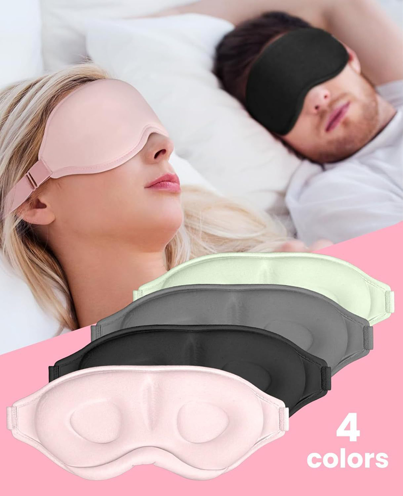 Eye Mask Sleep Travel - Antifaz 3D para Dormir, Parche de
