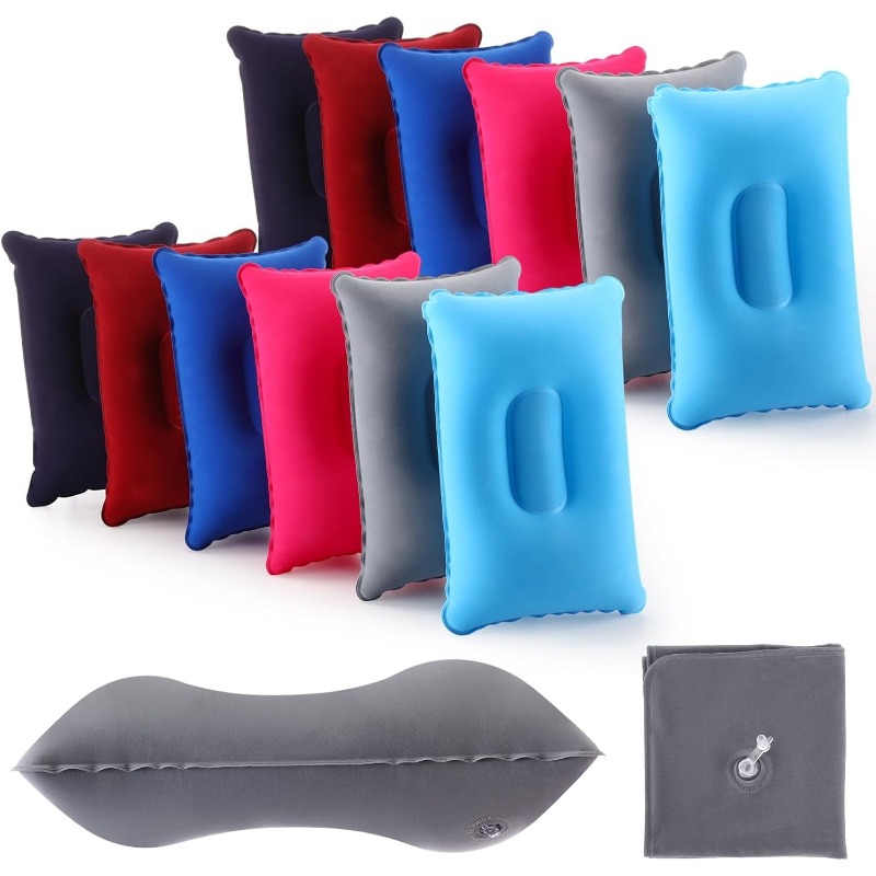Travel Pillow Inflatable - Almohada de aire inflable portátil y