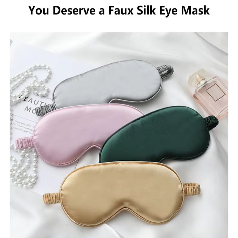 Antifaz de Seda de Doble Cara  - Eye Mask Sleep Travel reseña y precio