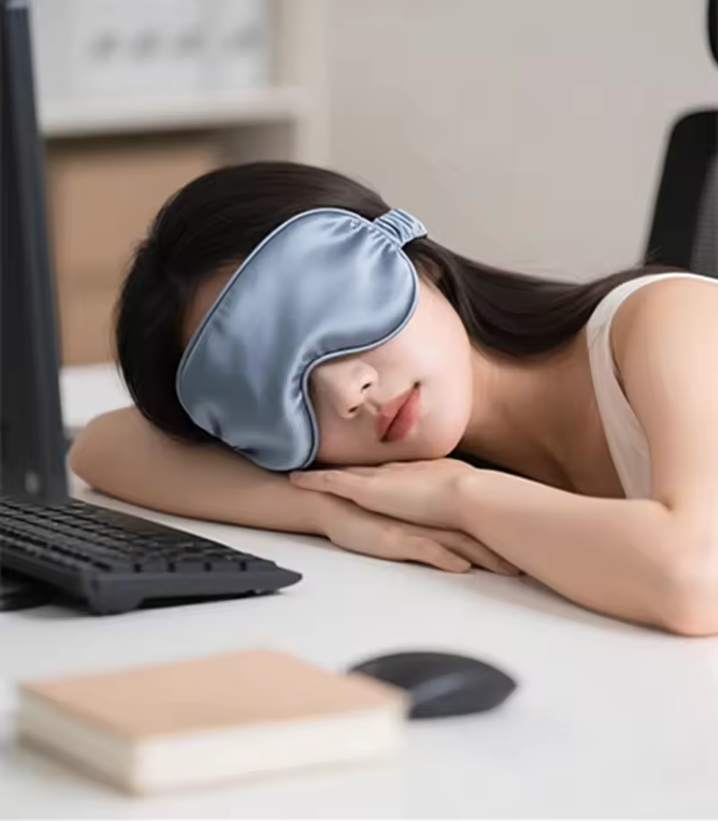 Antifaz de Seda de Doble Cara  - Eye Mask Sleep Travel reseña y precio