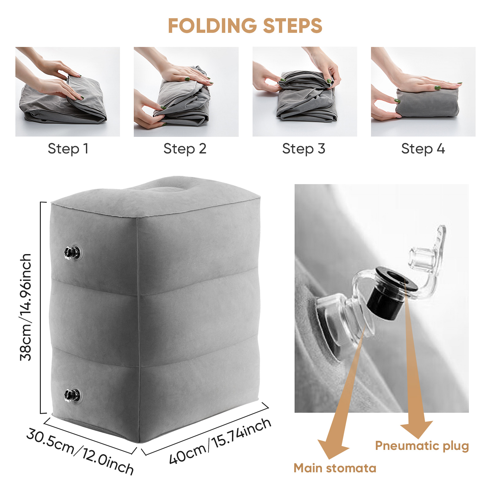 Reposapiés para Avión, Almohad - Travel Pillow Inflatable reseña y precio