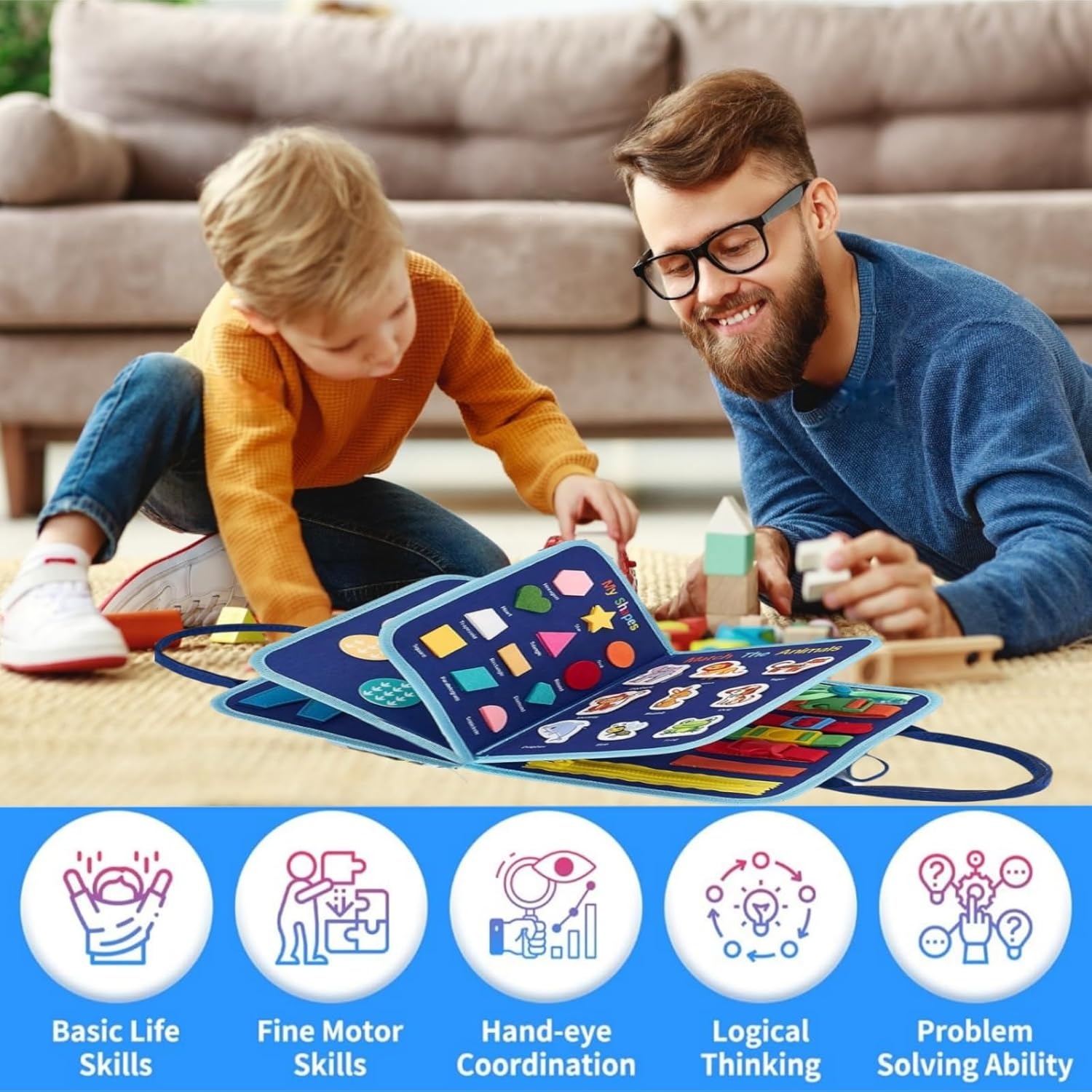 Tablero ocupado para niños peq - Travel Accessories Toddler reseña y precio