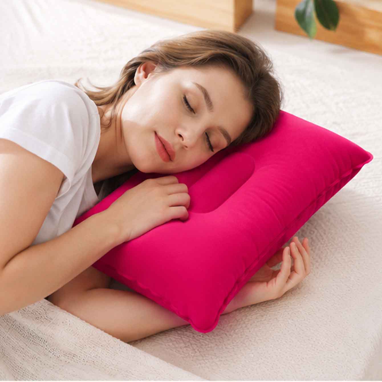 Paquete de 2 Almohadas Inflabl - Travel Pillow Inflatable reseña y precio