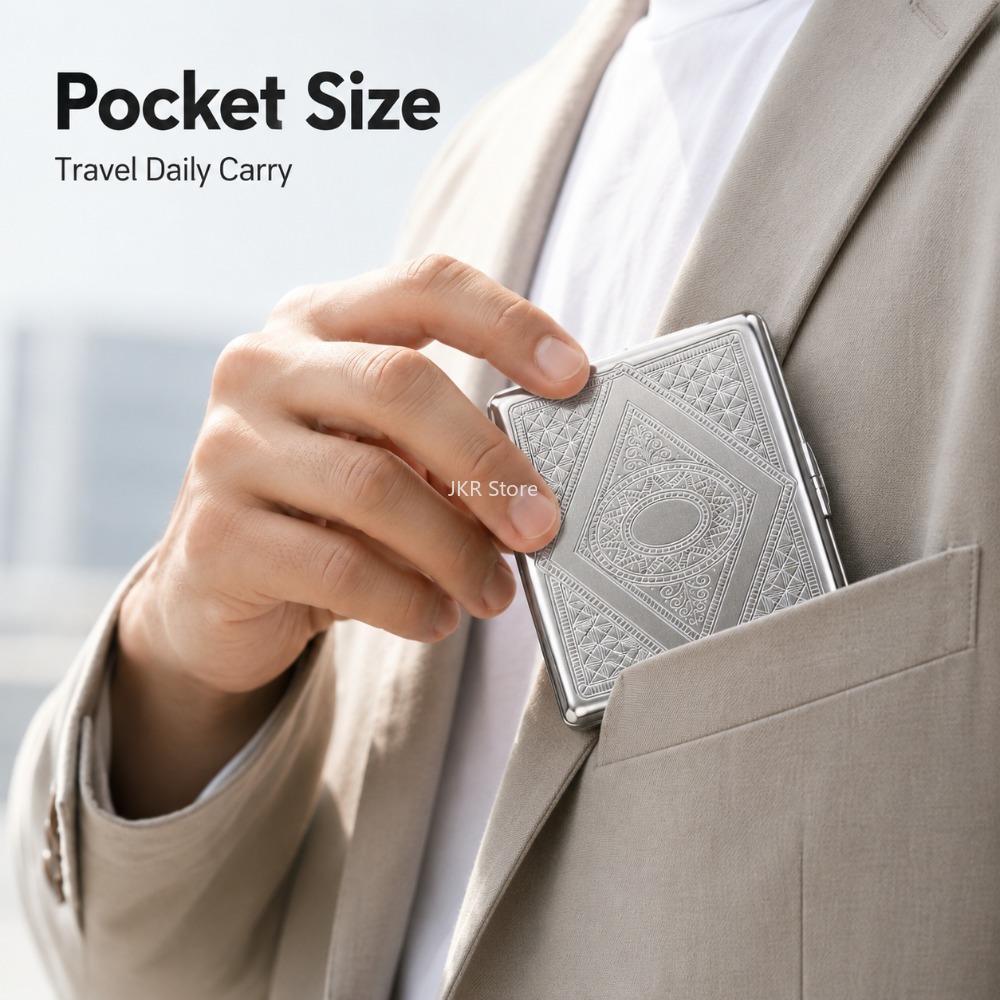 Caja de Cigarrillos de Acero I - Travel Accessories Us reseña y precio