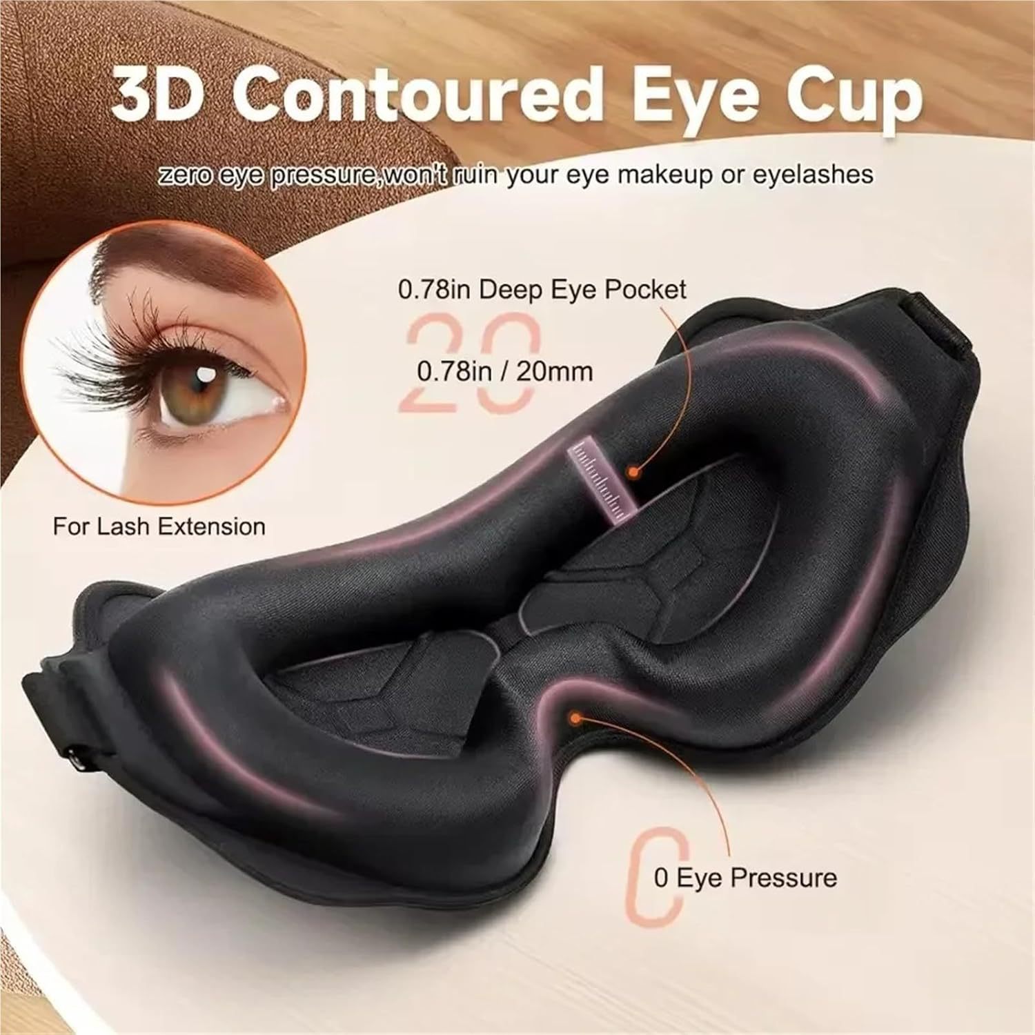 Máscara de Dormir 3D que Bloqu - Eye Mask Sleep Travel reseña y precio