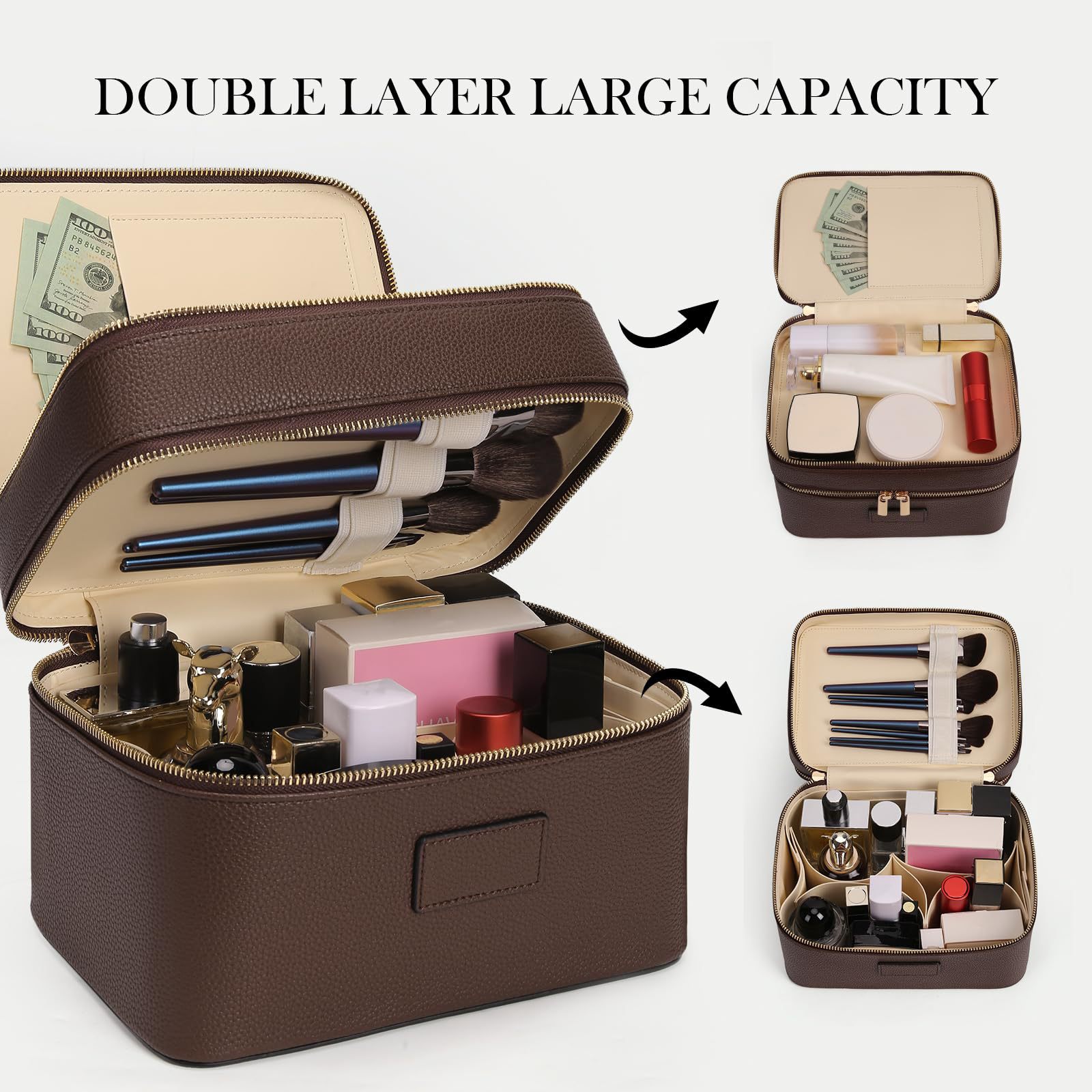 Bolsa de Cosméticos de Lujo de - Travel Accessories Leather reseña y precio