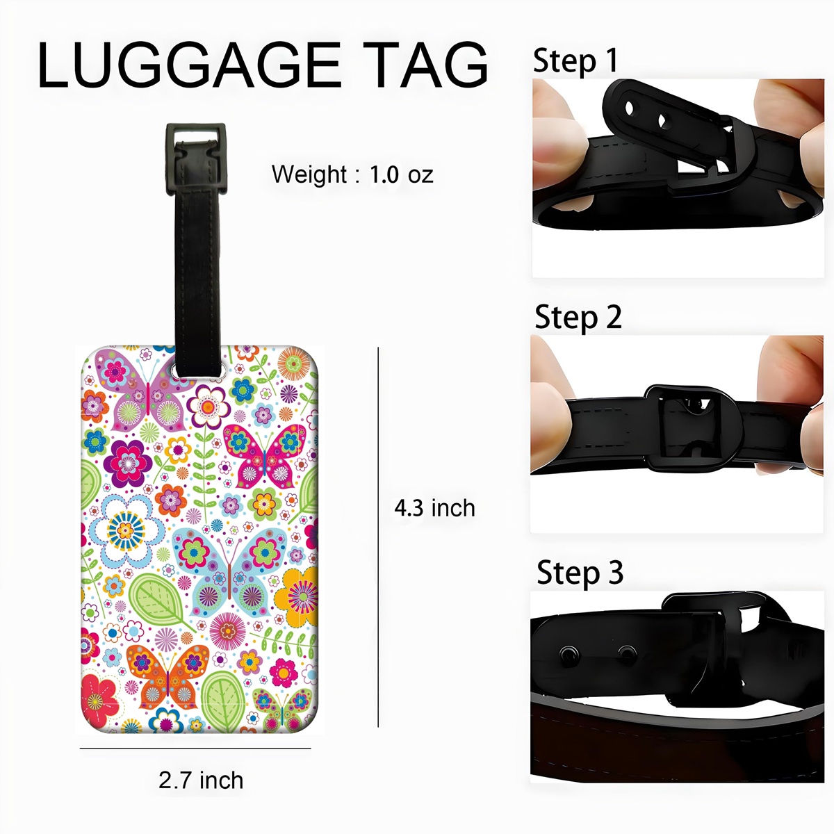 Etiqueta de equipaje con diseñ - Travel Accessories List For Women reseña y precio