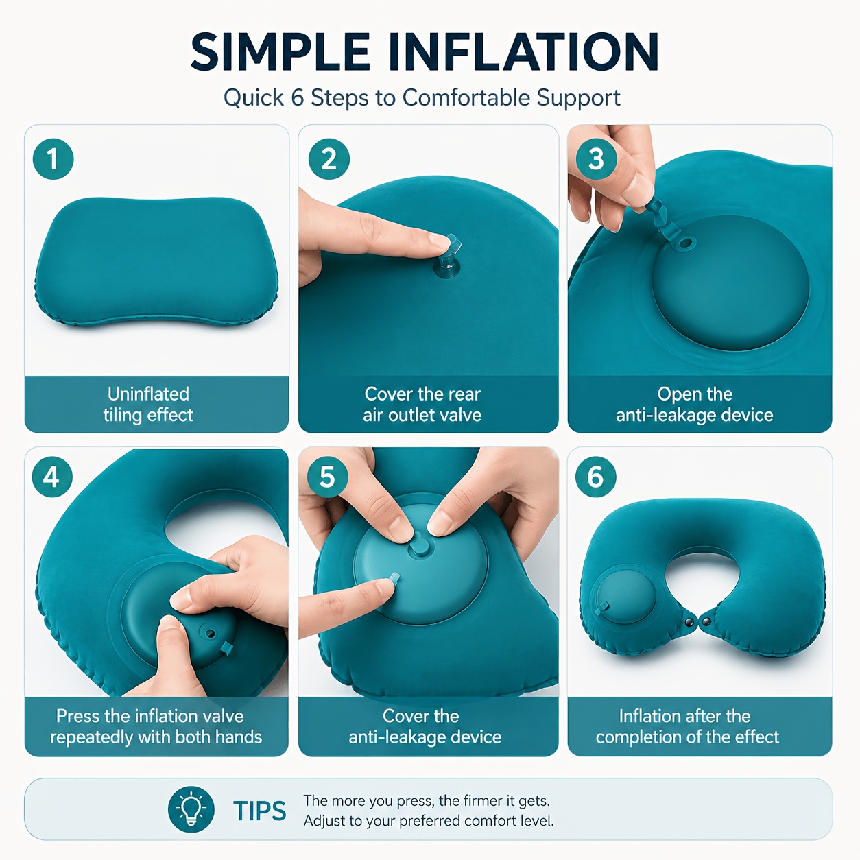 Almohada de Viaje Inflable SPD - Travel Pillow Inflatable reseña y precio