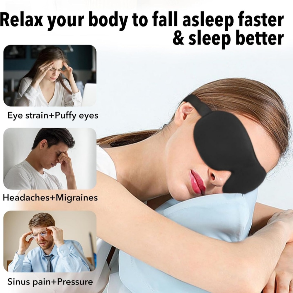Antifaz 3D para Dormir, Máscar - Eye Mask Sleep Travel reseña y precio