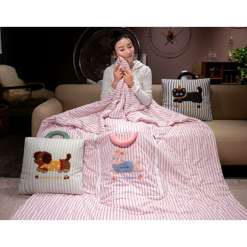 Manta de Almohada con Rayas de - Travel Pillow Inflatable reseña y precio