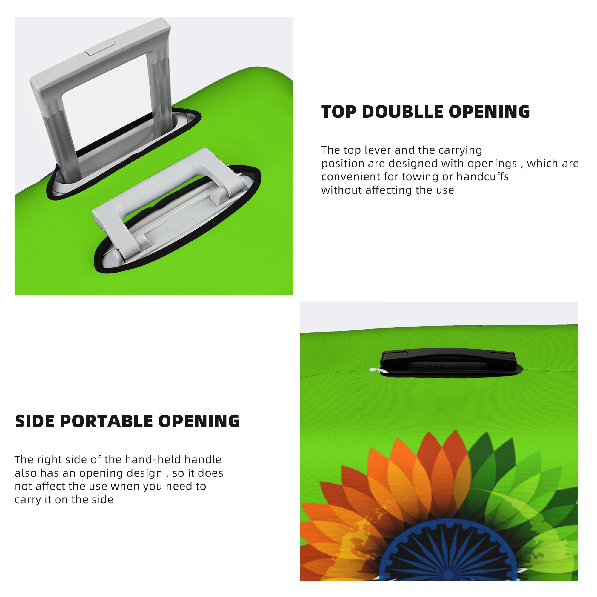 Funda para maleta patriótica d - Travel Accessories India reseña y precio